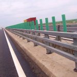 Highway guardrail construction in United Arab Emirates